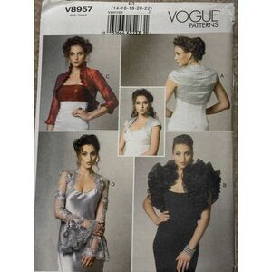 Vogue women's plus size bolero jacket sewing pattern